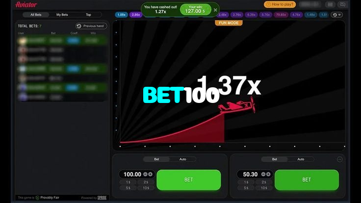 BET100 casino presented on mobile device in Pakistan with slots and live games